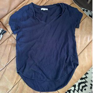 cloth & stone Navy V-Neck Short Sleeve Tee
